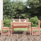 VidaXL Set cu masă de grădină, 4 piese, lemn masiv douglas