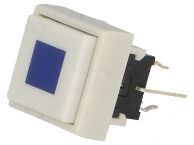 Comutator Tastatură DPDT cu LED Albastru foto