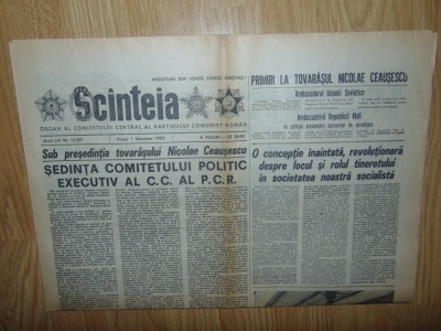 Ziarul Scanteia 1 Februarie 1985-Perioada Comunista foto