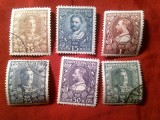 Serie mica Muntenegru 1910 - Rege Nikola , 5 valori stampilate + 1 val nestamp. sarn.