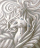 Tablou canvas Zeita, marmura, chip femeie, 45 x 45 cm