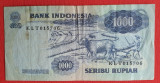 1000 Rupiah 1975 - Bancnota rara Indonezia Una mie Rupii - 1.000 Rupii