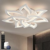 Lampă LED inteligentă de tavan, dimabilă, compatibilă cu Alexa și Google Home &ndash; florală, 10 capete, &Oslash;81cm, 46W