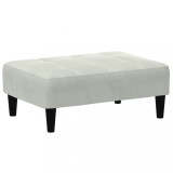 Cumpara ieftin Taburet, gri deschis, 77x55x31 cm, catifea