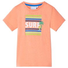 Tricou pentru copii, portocaliu neon, 104