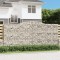 vidaXL Coșuri gabion arcuite 15 buc, 400x50x180/200cm, fier galvanizat