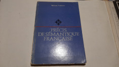 Precis De Semantique Francaise - Mariana Tutescu foto