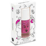 Cumpara ieftin Nailmatic Kids lac de unghii pentru copii culoare Sheepy - transparent glitter raspberry 8 ml