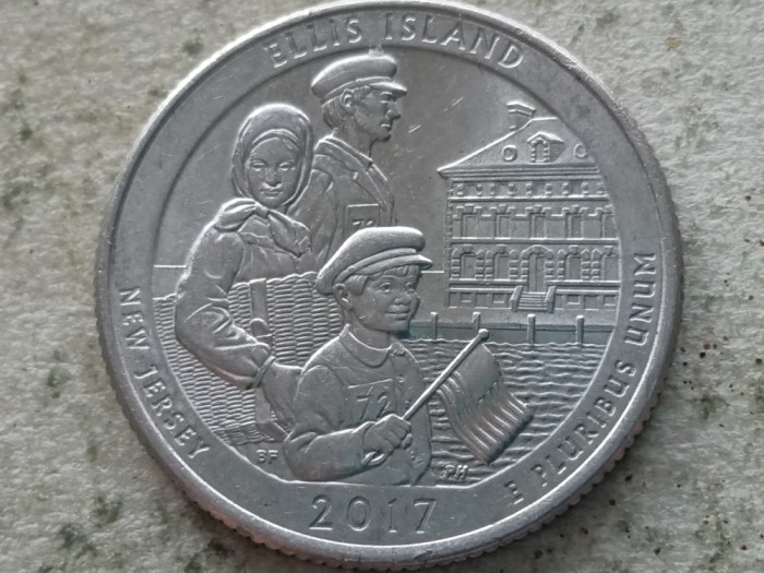 USA-QUARTER DOLLAR 2017 (Ellis Island) (D)