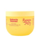 Umberto Giannini, Banana Jelly, Gel de coafat, Anti-Frizz &amp; Curl Definition, Puternic, 475 ml