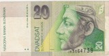 Slovacia 20 Korun Coroane 2001 F