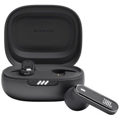 Casti in-ear true wireless JBL Live Flex, Noise Cancelling, Bluetooth 5.3, Touch Control, IP54, Dual Connect Multi Point, Negru