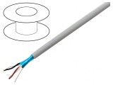 Cablu EcoCable Mini 2x2x24AWG Gri &Icirc;nchis Folie Al-PET