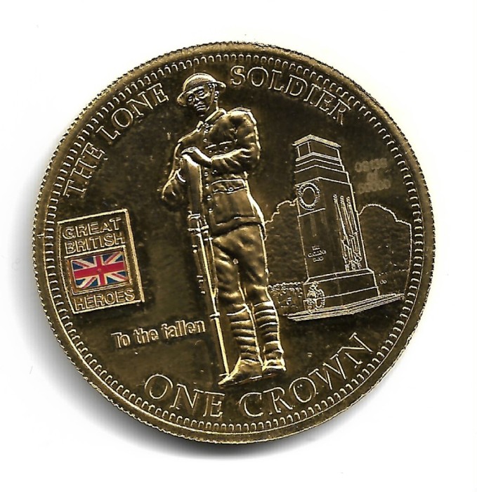 TDC- 2010 LONE SOLDIER CROWN - Moneda Comemorativa