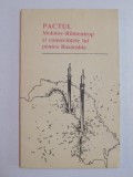 PACTUL MOLOTOV-RIBBENTROP SI CONSECINTELE LUI PENTRU BASARABIA SELECTIE DE I.SISCANU..V. MATEI 1991