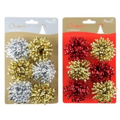 Set 6 pompoane pentru decorarea cadoului foto