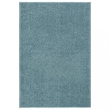 vidaXL Covor cu fire scurte, albastru, 160x230 cm