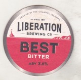bnk div Suport de carton pentru halba/pahar bere - coaster - Liberation