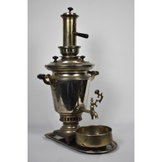 Samovar vechi nichelat A. Morozov - Tula Imperiul Rus / Rusia - cca.1900