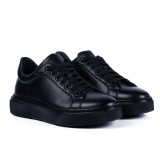 Sneakers bărbătești negri din piele SK19
