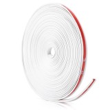 Inele de protectie si decor jante, adezive, din plastic flexibil - ALB