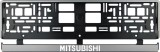 Cumpara ieftin Set 2 bucati, suport numar inmatriculare argintiu Mitsubishi, Autohelix MSA
