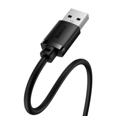 Cablu Extensie USB la USB, 1m - Baseus (B00631103111-00) - Black foto
