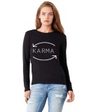 Cumpara ieftin Bluza dama neagra - Karma - S, THEICONIC