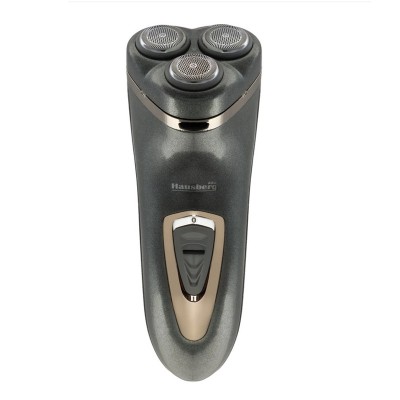 Aparat de ras Hausberg, 220 V, 3 lame, autonomie 50 min, trimmer extensibil, folii inox, Gri foto