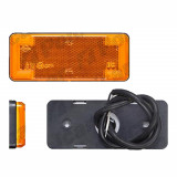 Lampa pozitie gabarit 12/24V portocaliu LED fixare cu holsurub, dreptunghiular, adancime 13 mm, inaltime 44 mm, latime 113 mm,, Rapid