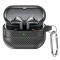 Husa Techsuit CarbonFiber pentru Samsung Galaxy Buds 3 / 3 Pro, Neagra