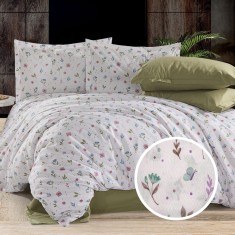 LENJERIE DE PAT CREPONATA 100% BUMBAC (CREP38) - doua persoane