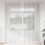 vidaXL Perdele cu perdele 2 pcs Gri deschis 140 x 245 cm Poliester