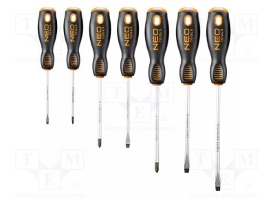 Set 7 șurubelnițe Phillips și plat NEO TOOLS, magnetice, m&amp;acirc;nere ergonomice antialunecare foto