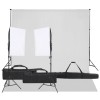 VidaXL Kit studio foto cu set de lumină și fundal