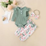 Compleu pentru fetite cu body vernil - Sunny (Marime Disponibila: 9-12 luni