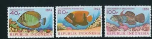 INDONEZIA 1974-PESTI-Serie completa de 3 timbre nestampilata