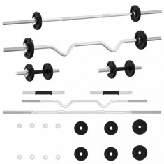 Set de haltere și gantere, 30 kg