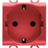 Priză Schuko 2M 16A roșu Chorus &ndash; GEWISS | GW10251