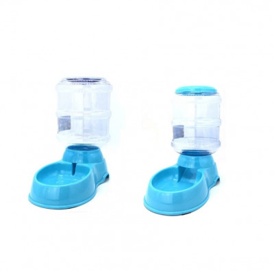 Set 2 adapatoare pentru mancare si apa, 3.8L, Albastru foto