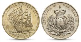 D2 SAN MARINO 5000 lire 1995 Amerigo Vespucci Argint,.835 ,18 g/ex proof/ monedă din foto