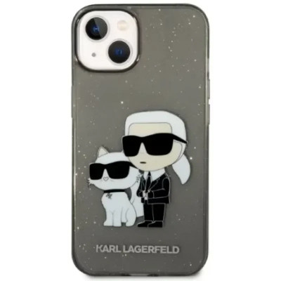 Husa Cover Karl Lagerfeld Karl&amp;amp;Choupette NFT pentru iPhone 13/14 Black foto
