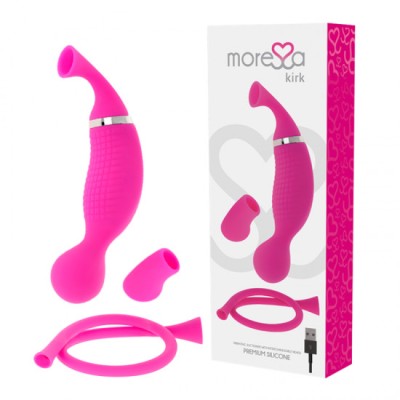 MORESSA - KIRK DUO STIMULATING WAVES + RECHARGEABLE PREMIUM SILICONE MULTI-FUNCTION MASSAGER foto