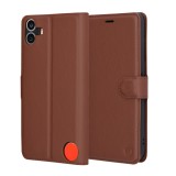 Husa Nothing CMF Phone 1 Asteroid GSM Leather Folio, maro