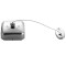 Uscator retractabil tip sfoara de perete Square Inox 2.8m