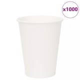 VidaXL Cești de cafea din h&acirc;rtie 1000 buc 12 oz 300 ml alb