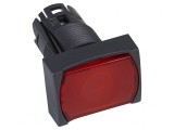 Comutator Apăsare 16mm Roșu 2 poziții