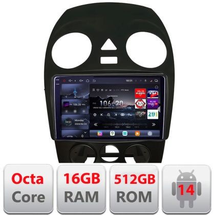 Navigatie VW Beetle 2005-2010 Android radio gps internet 8 core QLED 2K 16+512 360 Edotec CarStore Technology