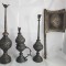 Piese rare! Set vechi din argint Tunisia pentru ceremonie/ apa de trandafiri- sf.sec.XIX