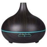 Difuzor aromaterapie cu ultrasunete bluetooth muzica si lumina LED 7 culori V-Rising VR-N10B 550 ml wenge